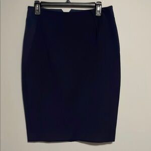 Magaschoni Collection Navy Blue Pencil Skirt Size 10 NWOT